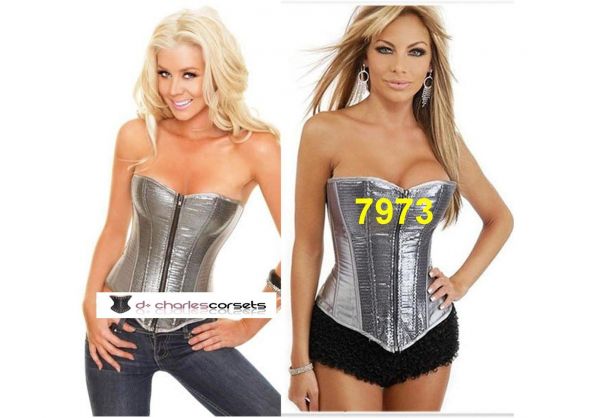 CORSET PRATEADO PAETES 7973