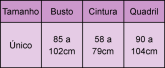 TABELA DE TAMANHO UNICO FANTASIAS