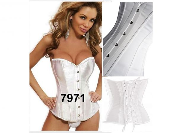 CORSET BRANCO LISO 7971