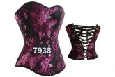 CORSET FLORAL ROXO - 7938