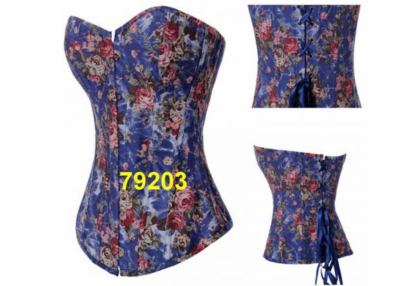 CORSET FLORAL AZUL 79203