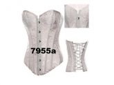 CORSET BRANCO BROCADO PERFEITO 7955A