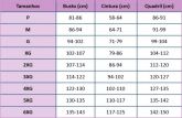 Tabela de Tamanhos - Produtos Importados