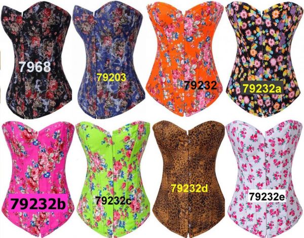 CORSET ESTAMPADO FLORAL DIVERSOS